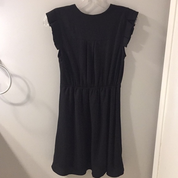 Monteau | Faux-Wrap Dress in Black (NWOT) - Picture 4 of 6